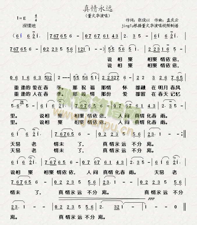 真情永远