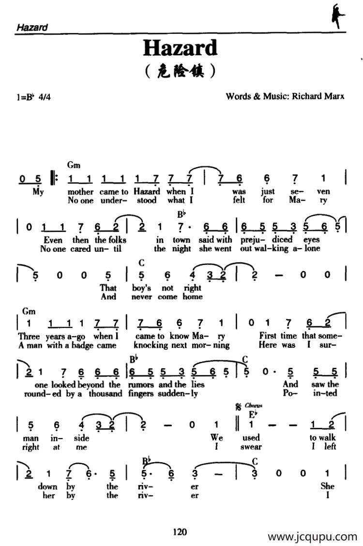 Hazard（危险镇）简谱