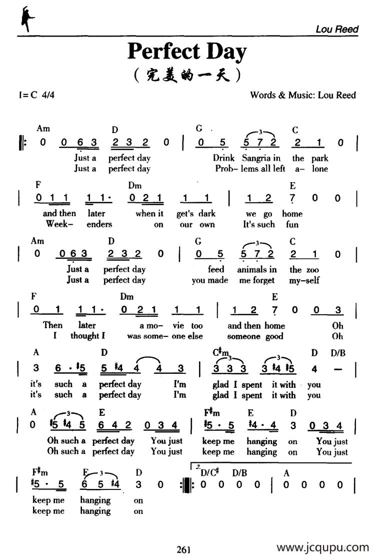 Perfect Day（完美的一天）简谱