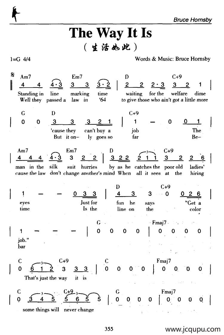 Way It Is,the（生活如此）简谱