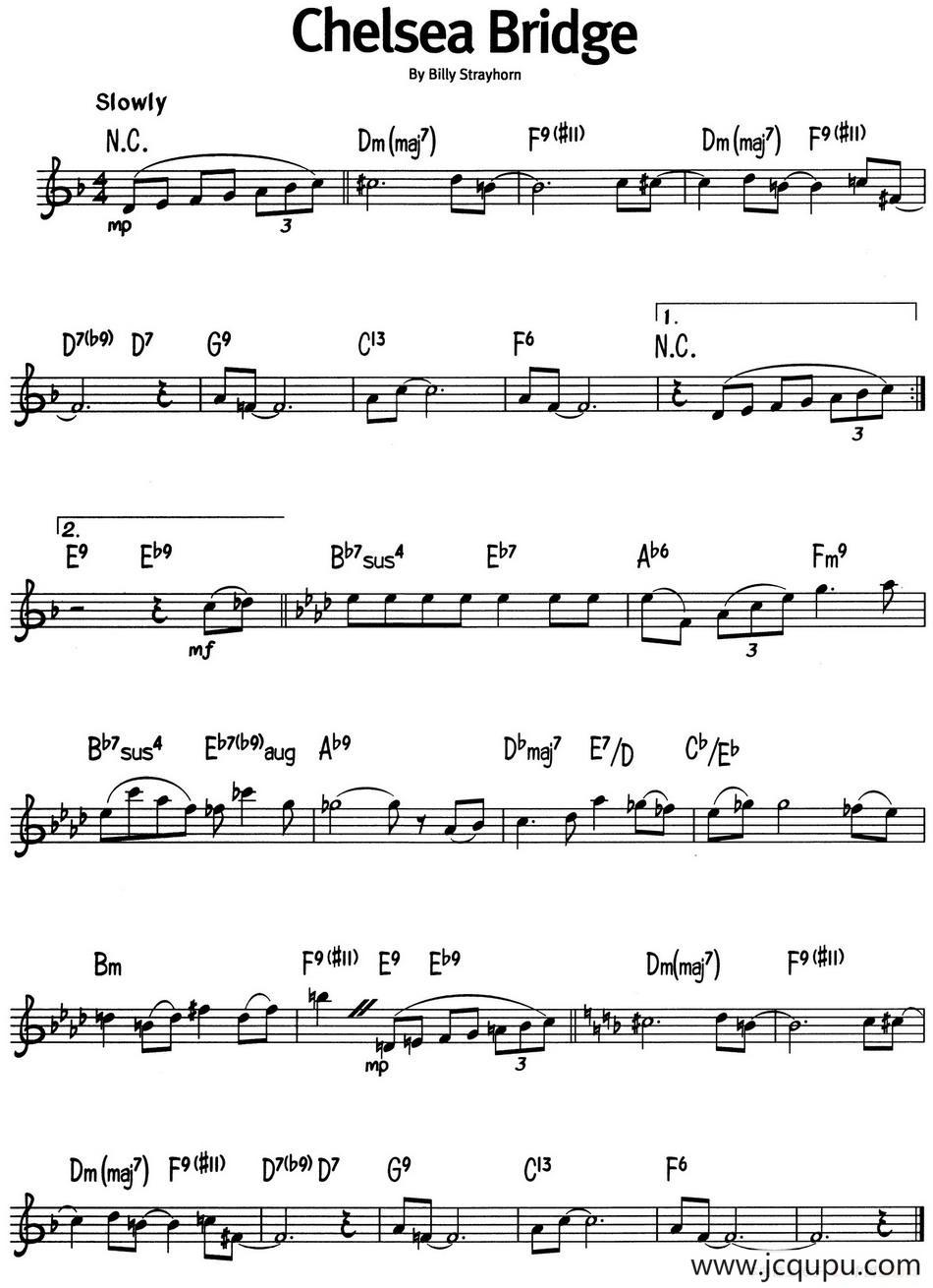 蓝调音乐：Chelsea Bridge简谱