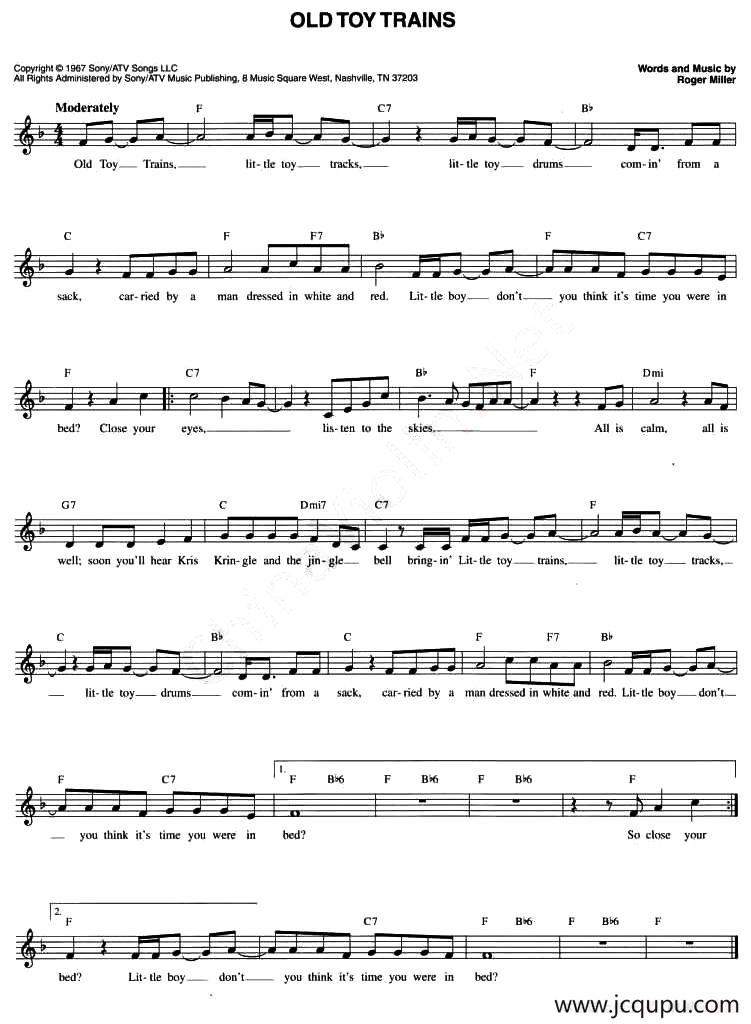 OLD TOY TRAINS简谱