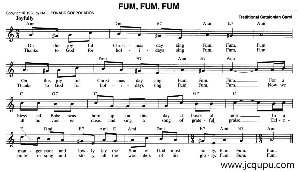 FUM,FUM,FUM简谱