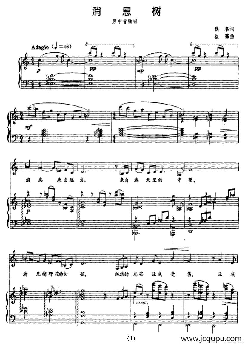 消息树（正谱）简谱