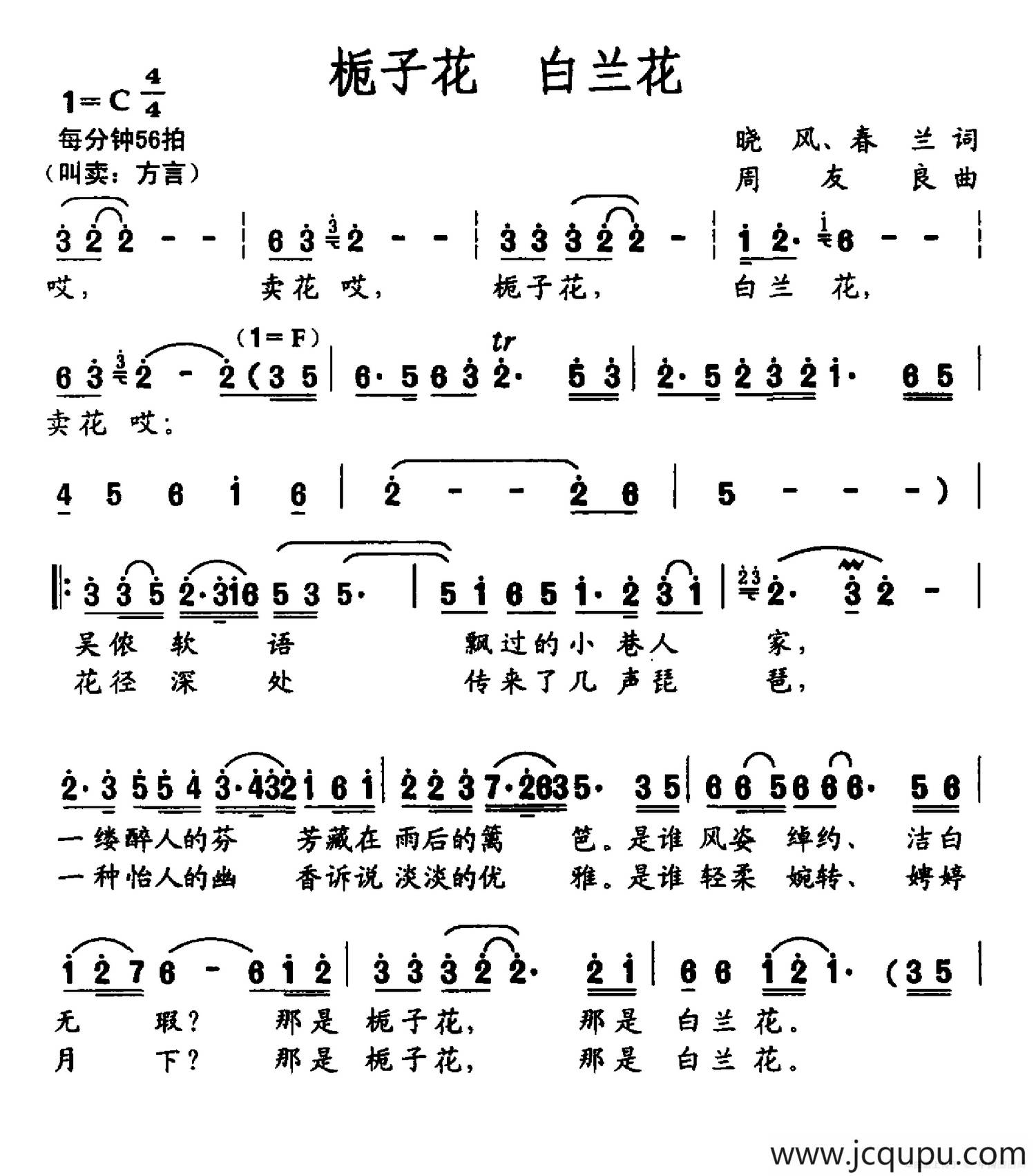栀子花 白兰花