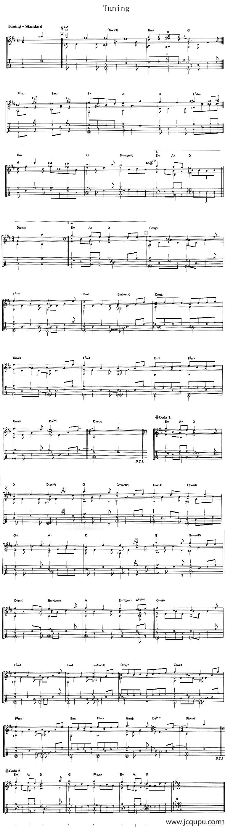 Tuning简谱