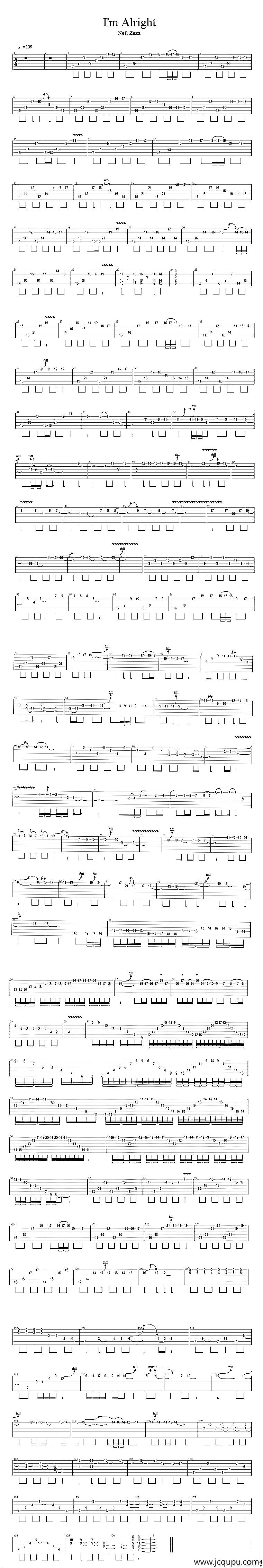 I Am All Right简谱