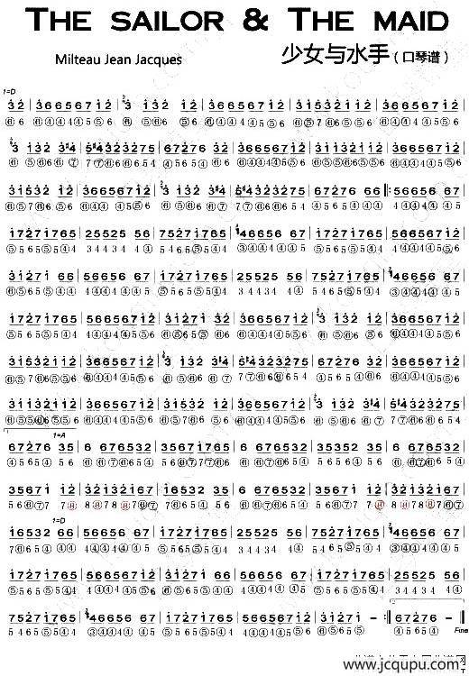 少女与水手简谱