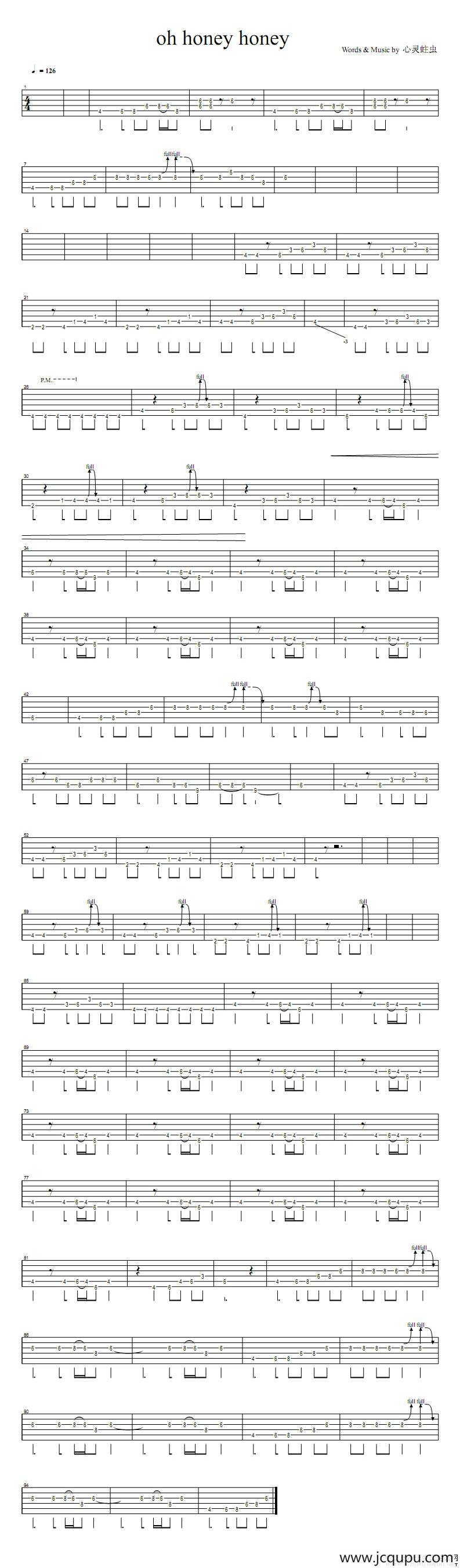 oh honey honey简谱