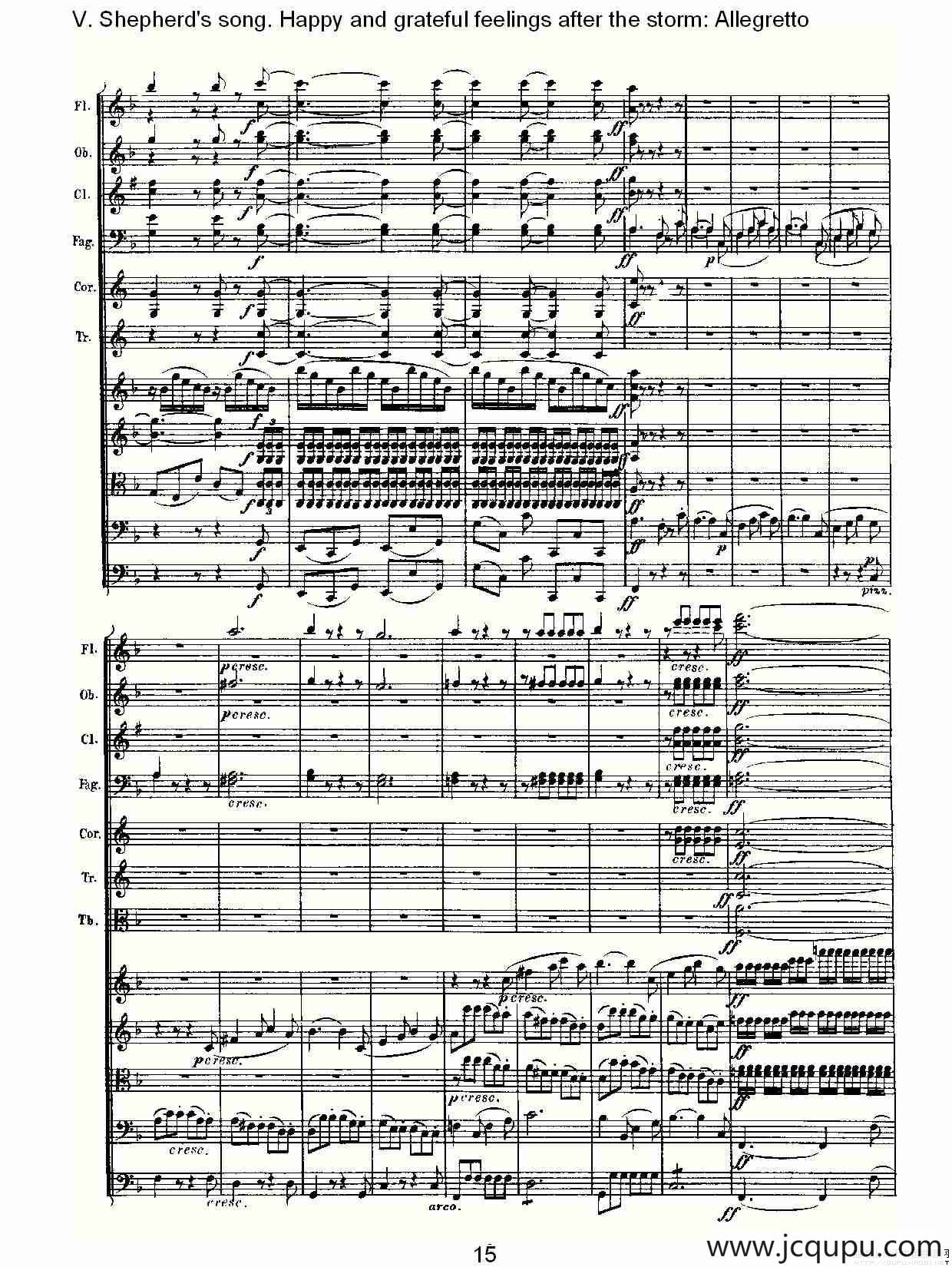 F大调第六交响曲 Op.68第五乐章（二）简谱