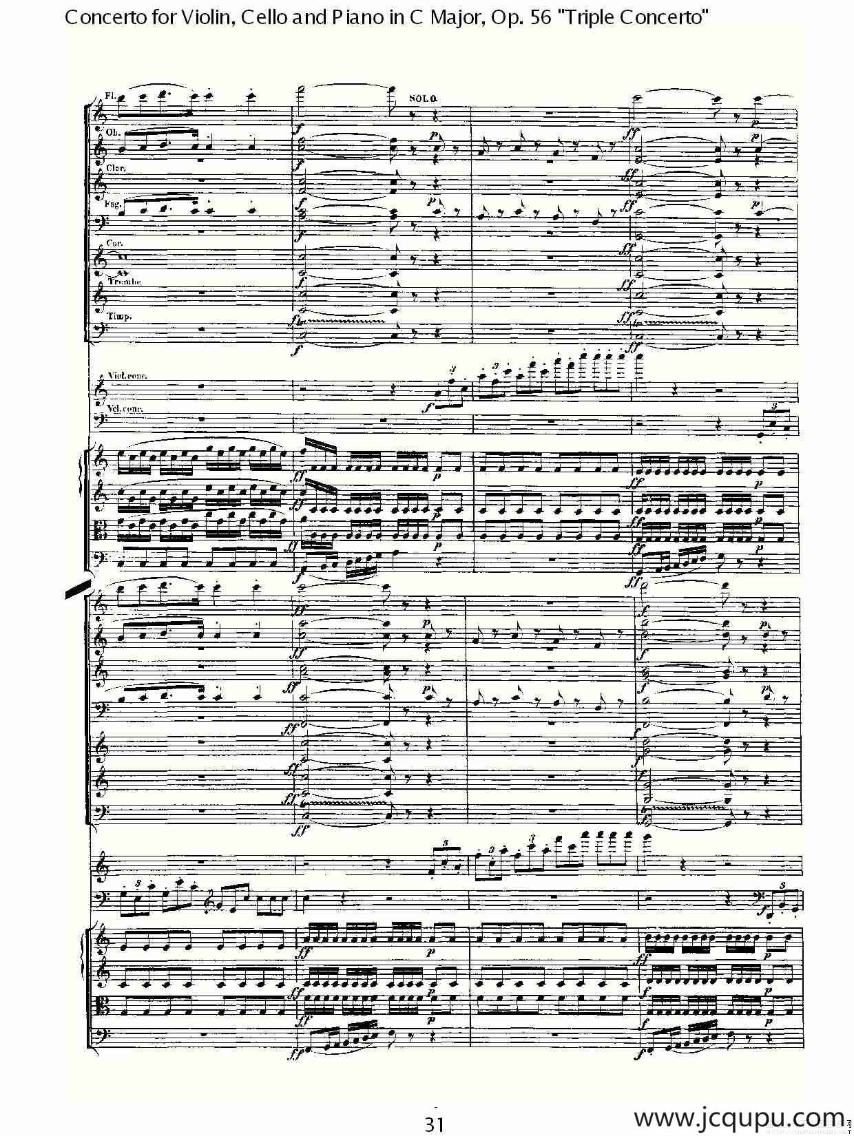 C大调大提琴与钢琴协奏曲Op.56第一（二）简谱
