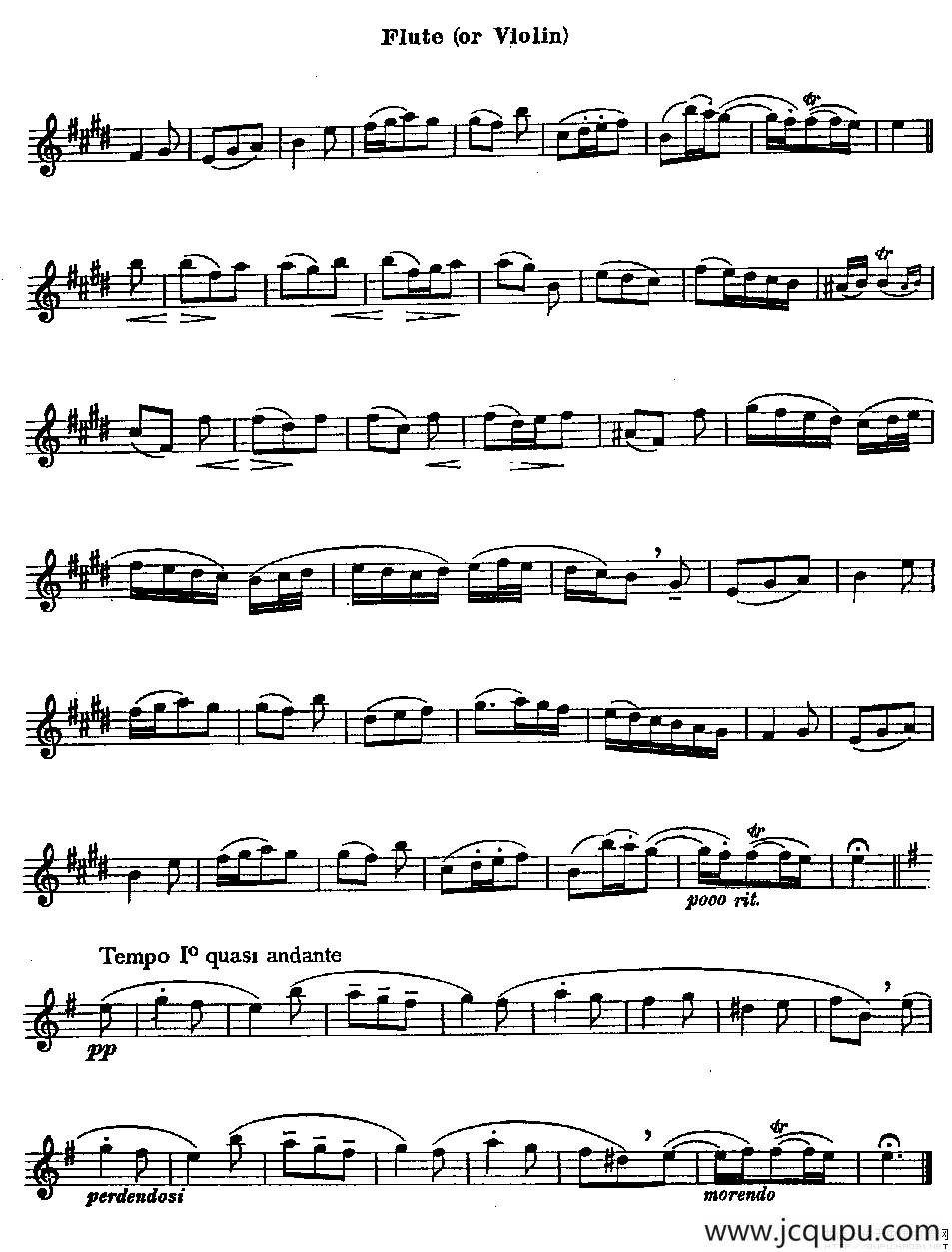 长笛练习曲（1）简谱