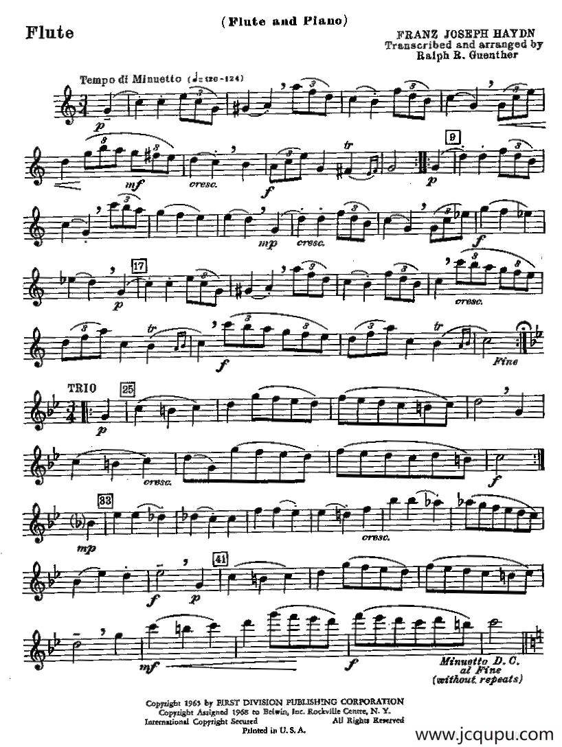 长笛练习曲（2）简谱