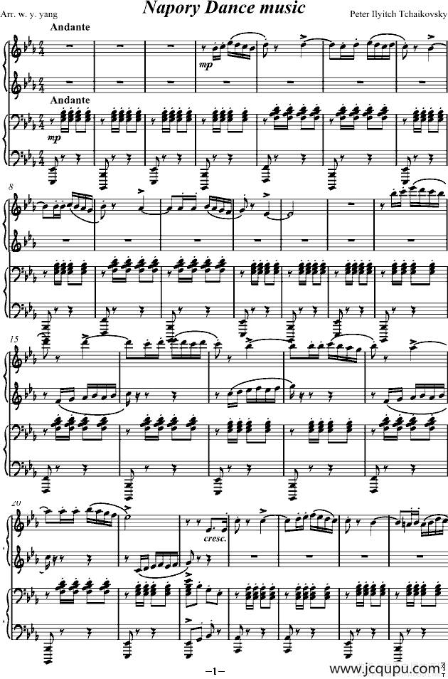 Napory Dance music简谱