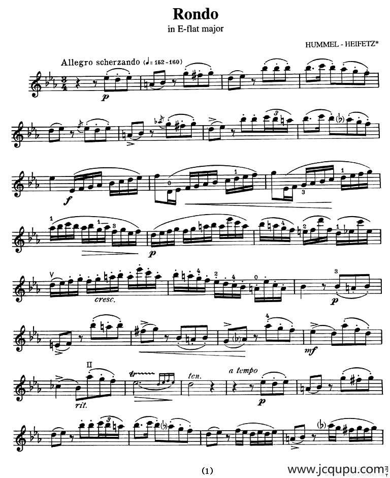 Rondo （in E-flat major）简谱