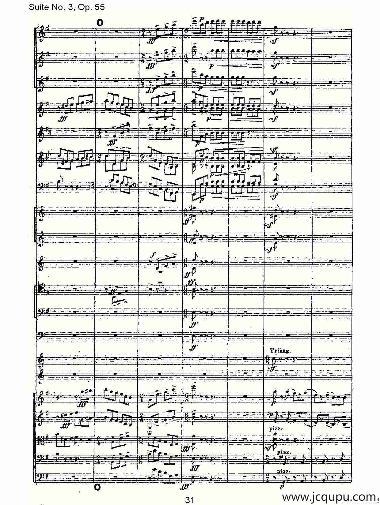 Suite No. 3, Op.55 第三套曲,Op.55第三乐章（二）简谱