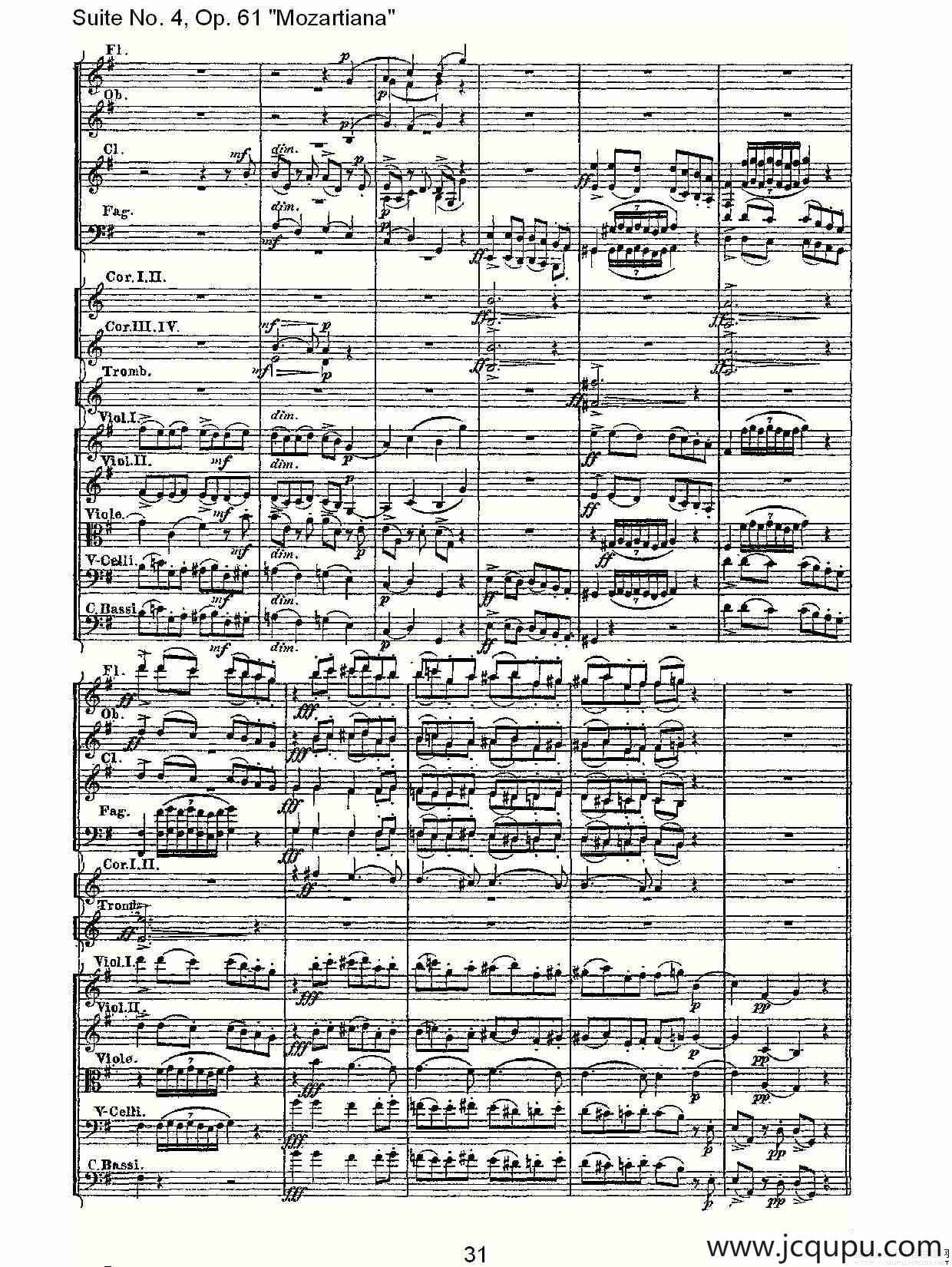 Suite No. 4, Op.61简谱