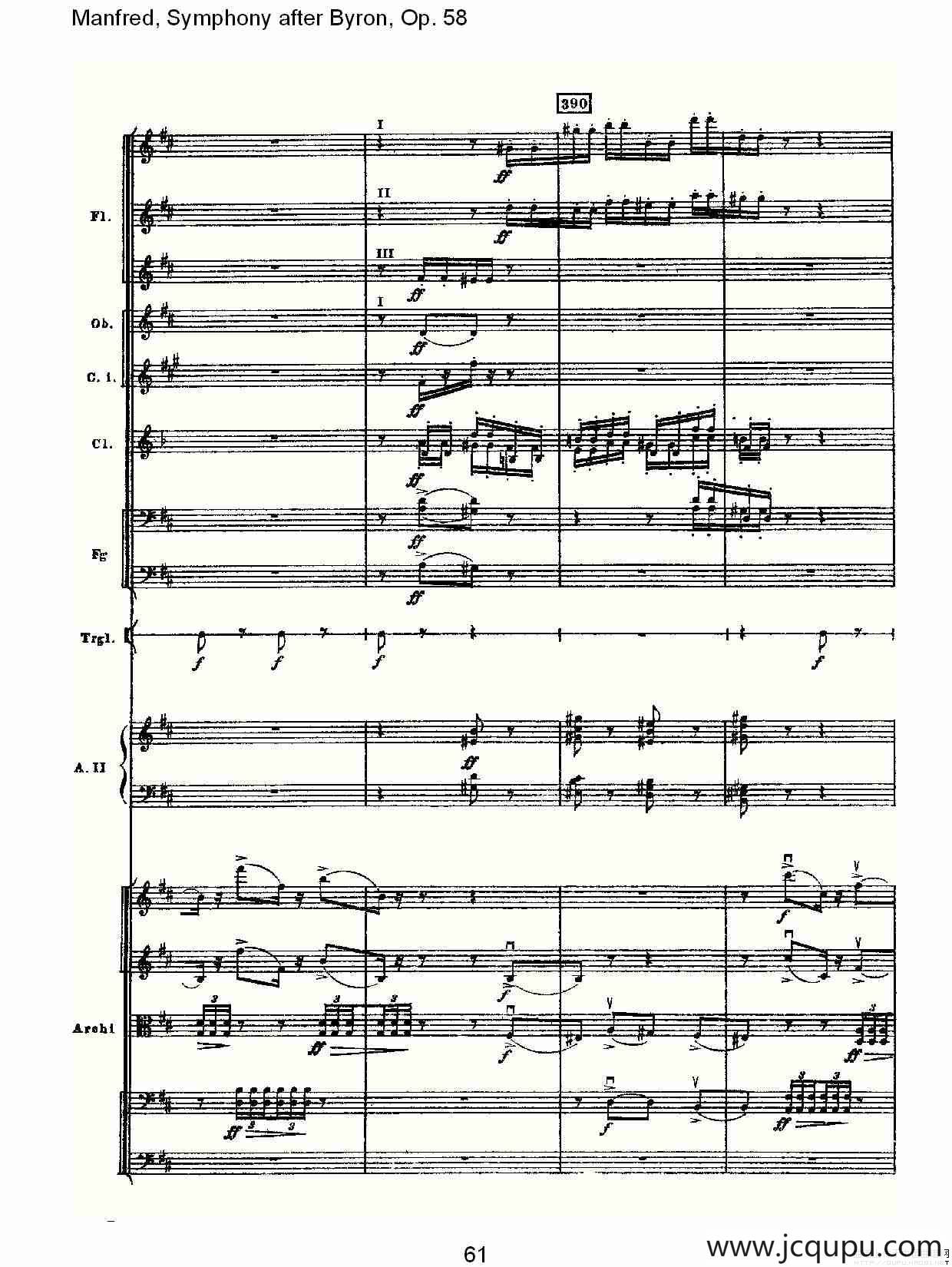 Manfred, Symphony after Byron, Op.58第二乐章（三）简谱