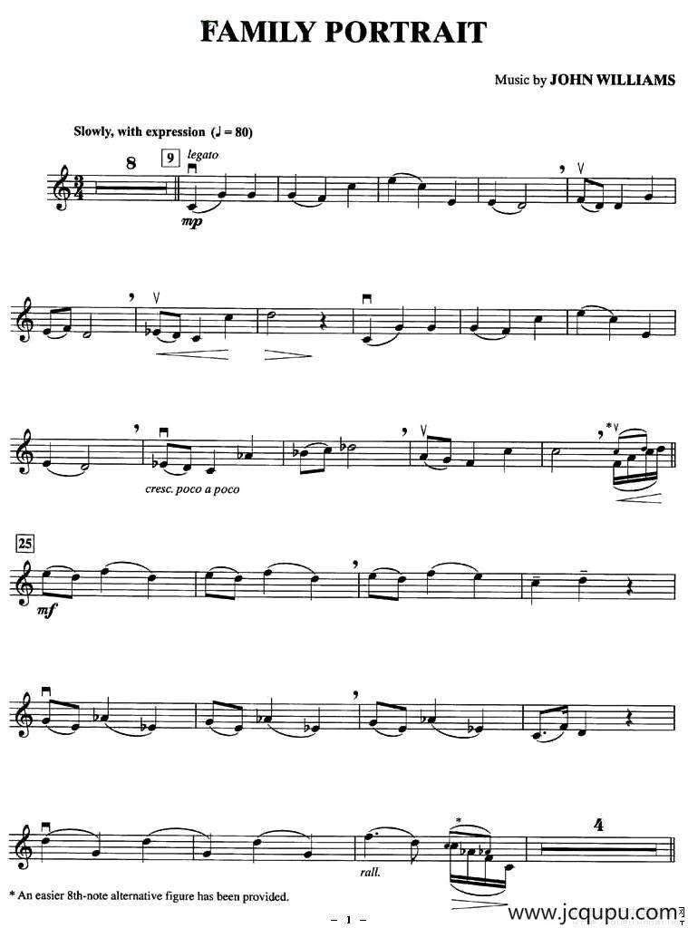 FAMILY PORTRAIT简谱