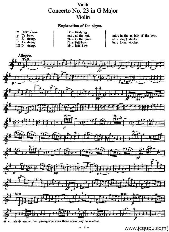 Concerto No.23 in G Major简谱