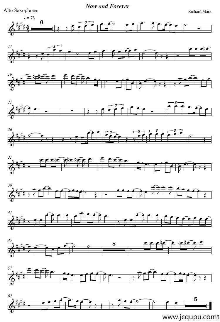 Now and Forever（现在与未来）简谱