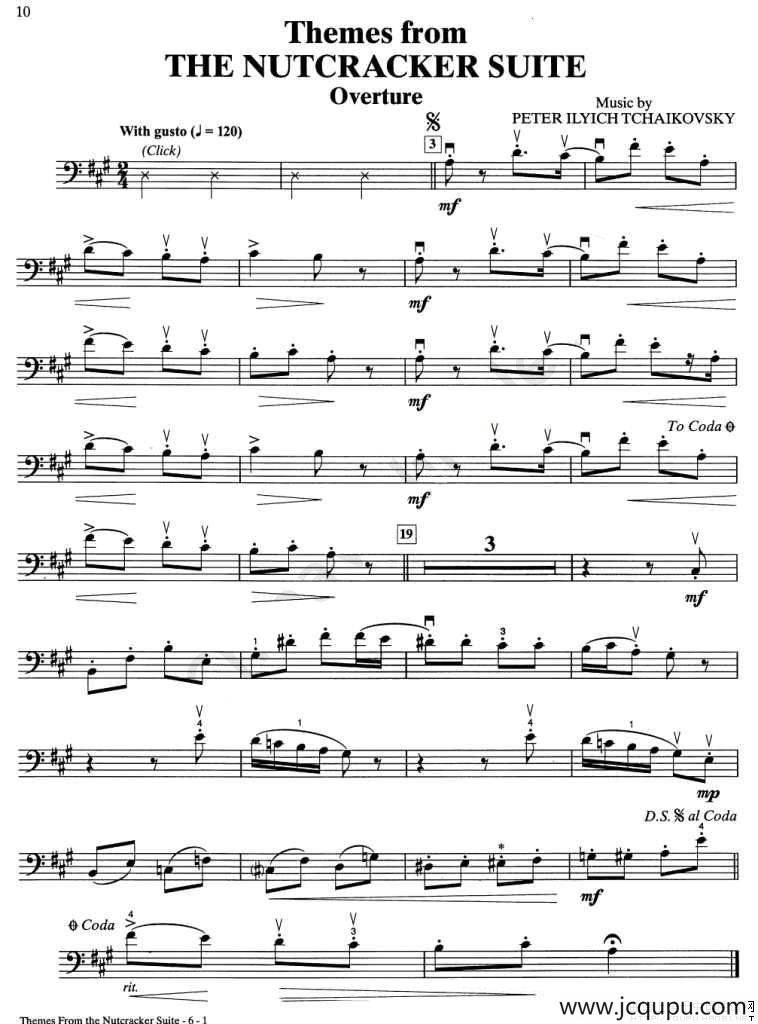 THE NUTCRACKER SUITE（大提琴谱）简谱