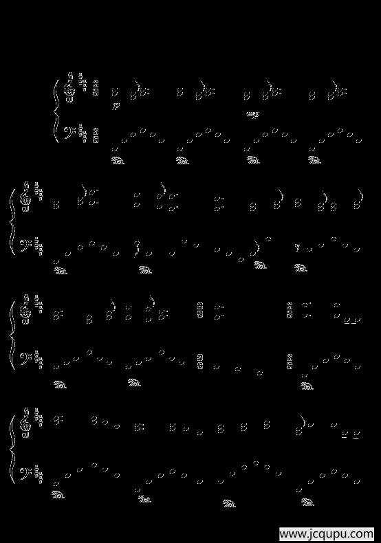 布拉姆丝的摇篮曲简谱