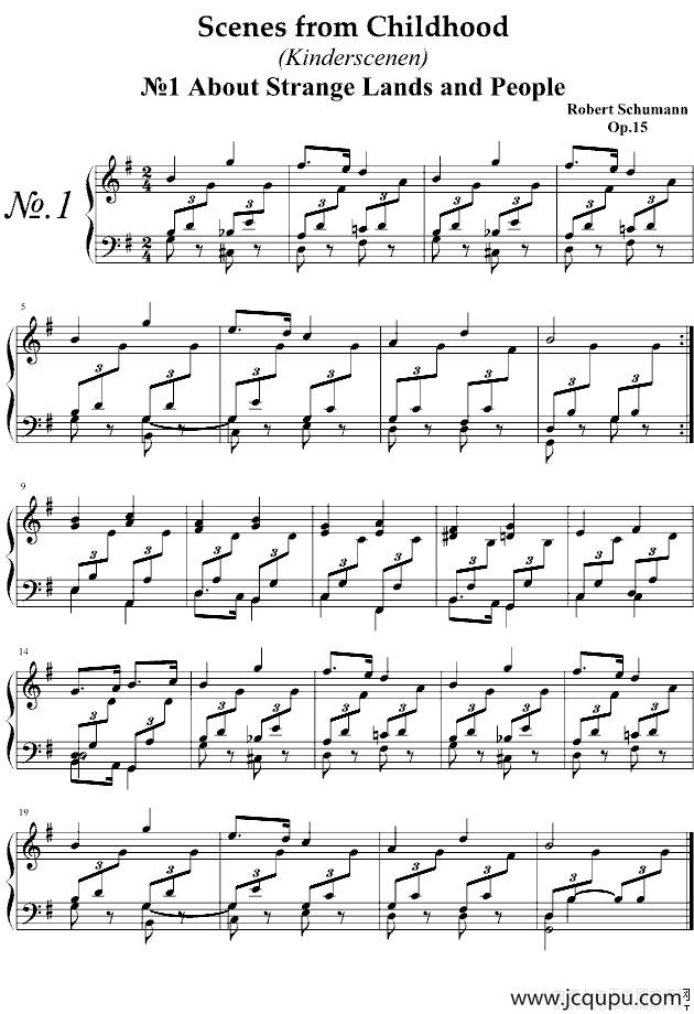 童年情景-1简谱