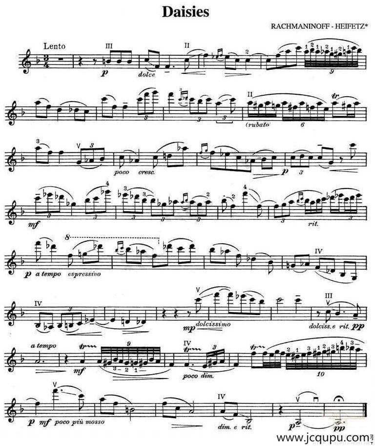 Daisies（雏菊）简谱