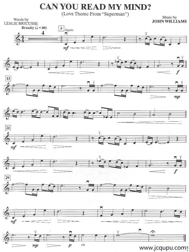 CAN YOU READ MY MIND？简谱