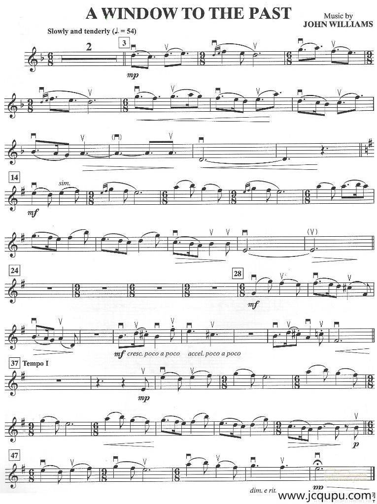 A WINDOW TO THE PAST简谱