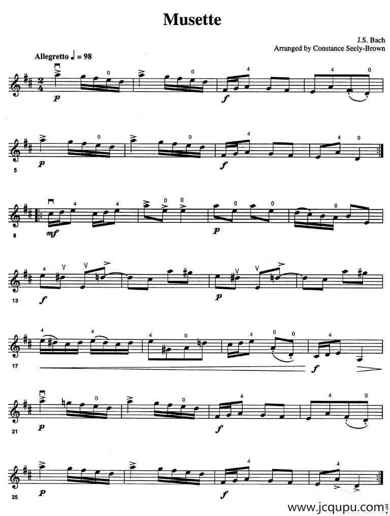 MUSETTE简谱