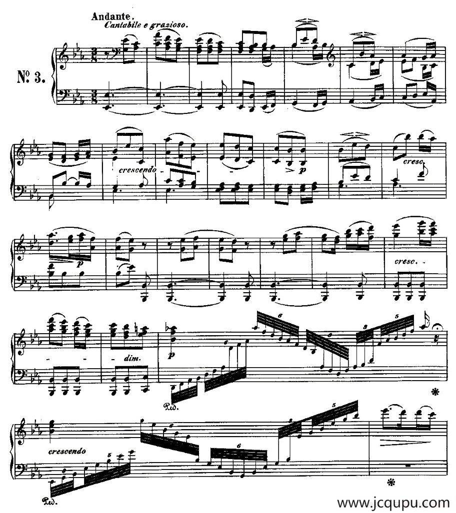 贝多芬钢琴小品Op.126 之三简谱