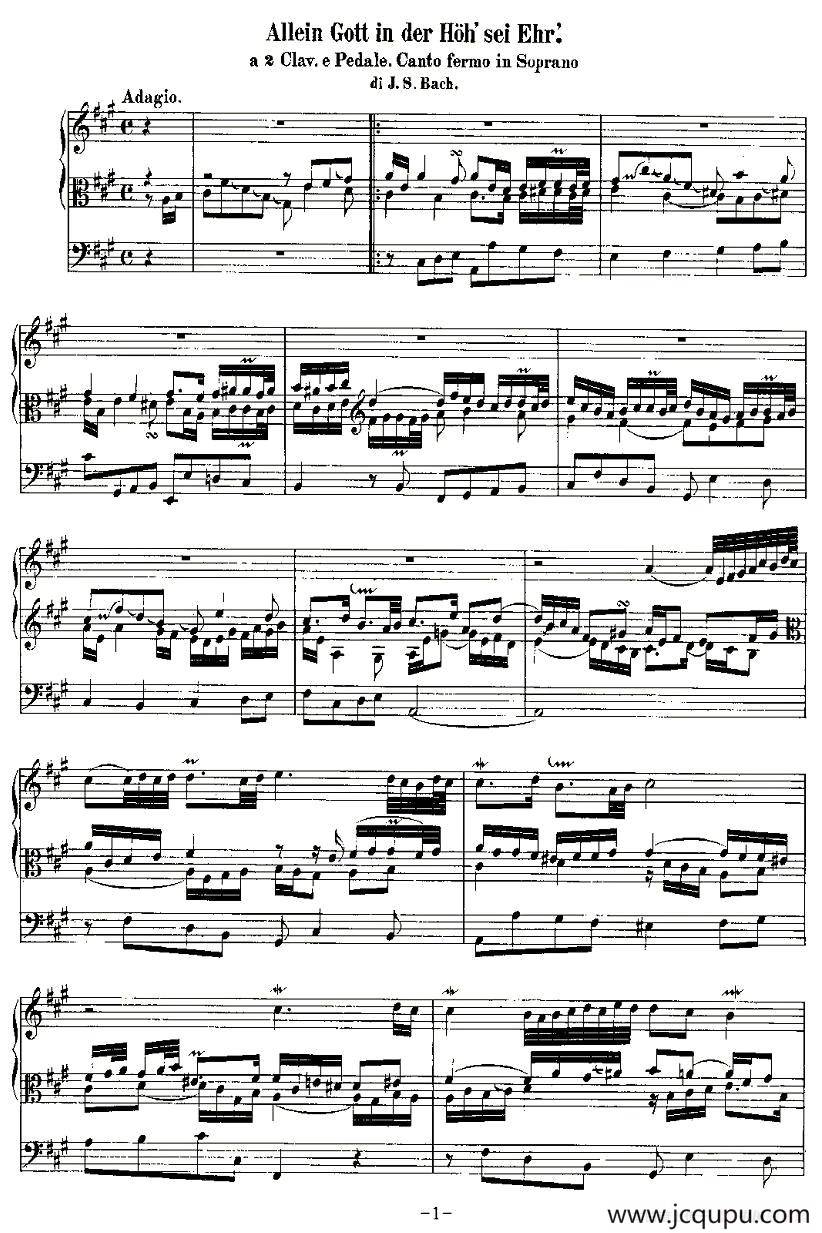 18首赞美诗前奏曲之十二简谱