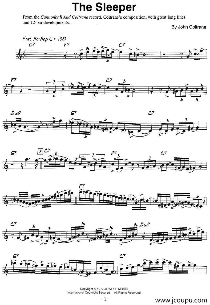 The Sleeper简谱