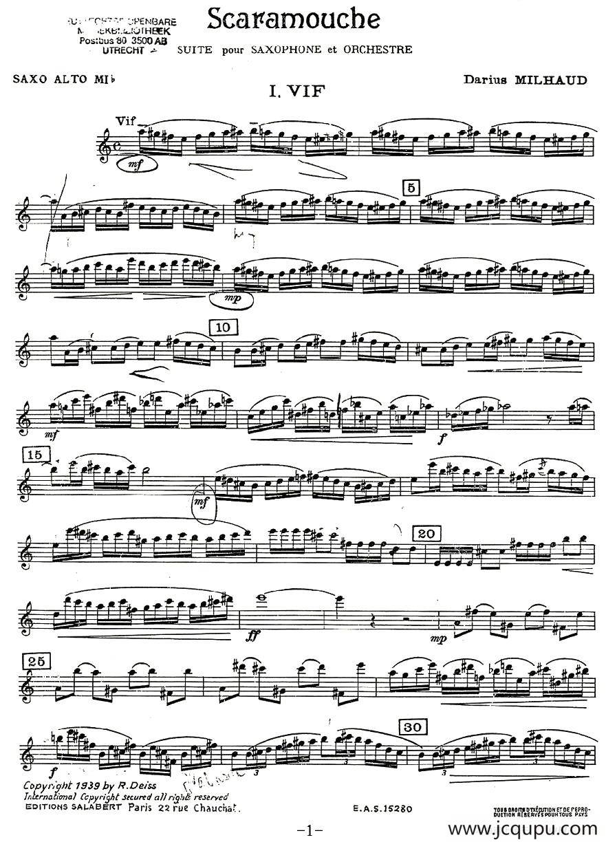 Scaramouche（胆小鬼）简谱