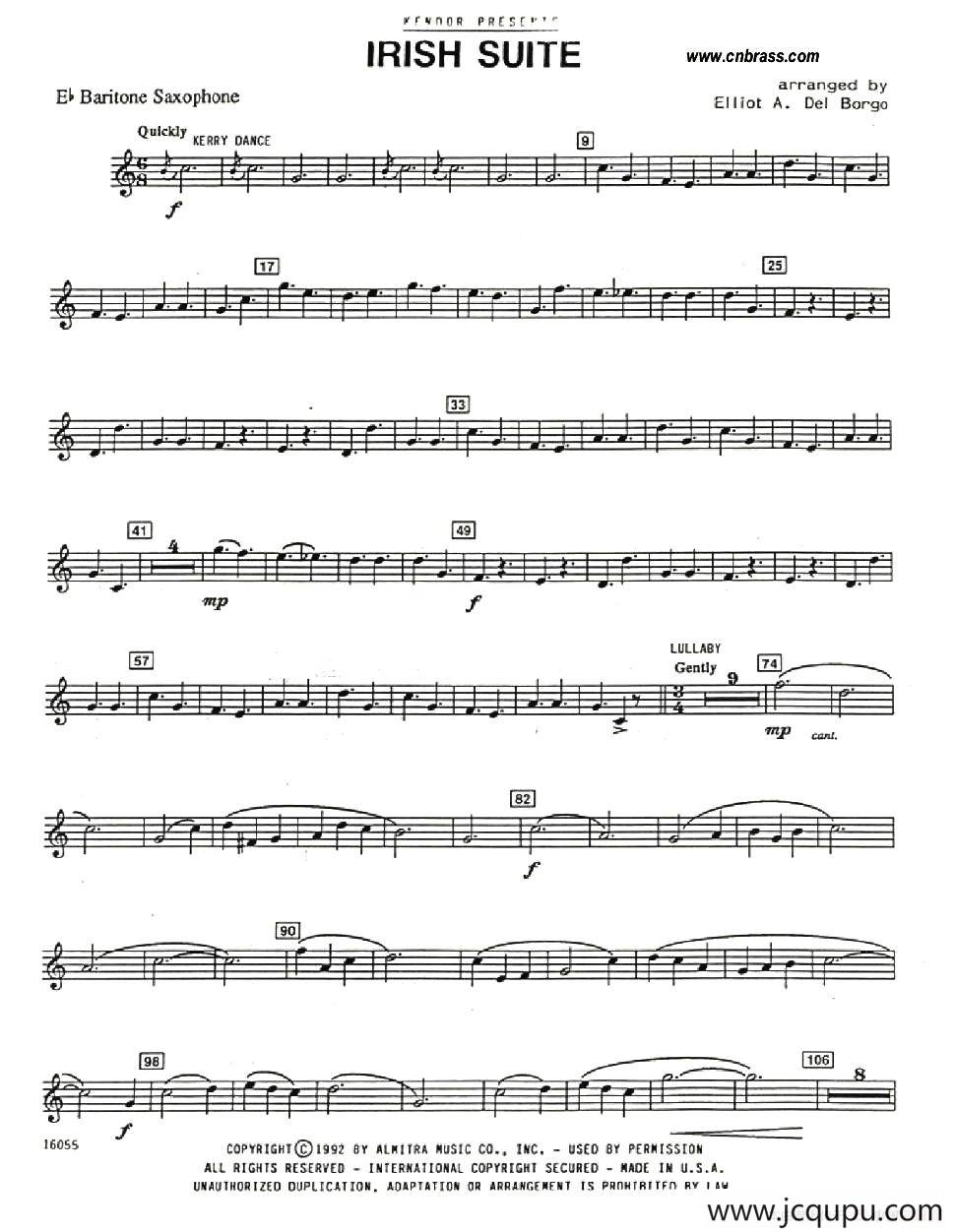 IRISH SUITE（爱尔兰组曲）简谱