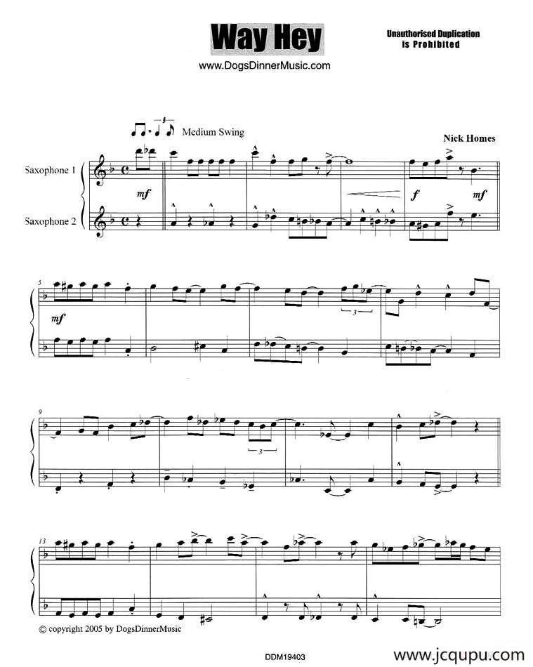 Way Hey简谱