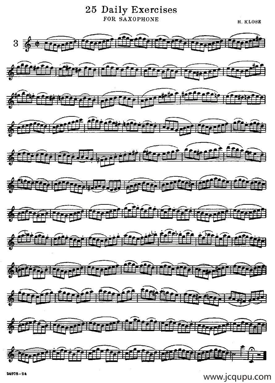 25 Daily Exercises 之3简谱