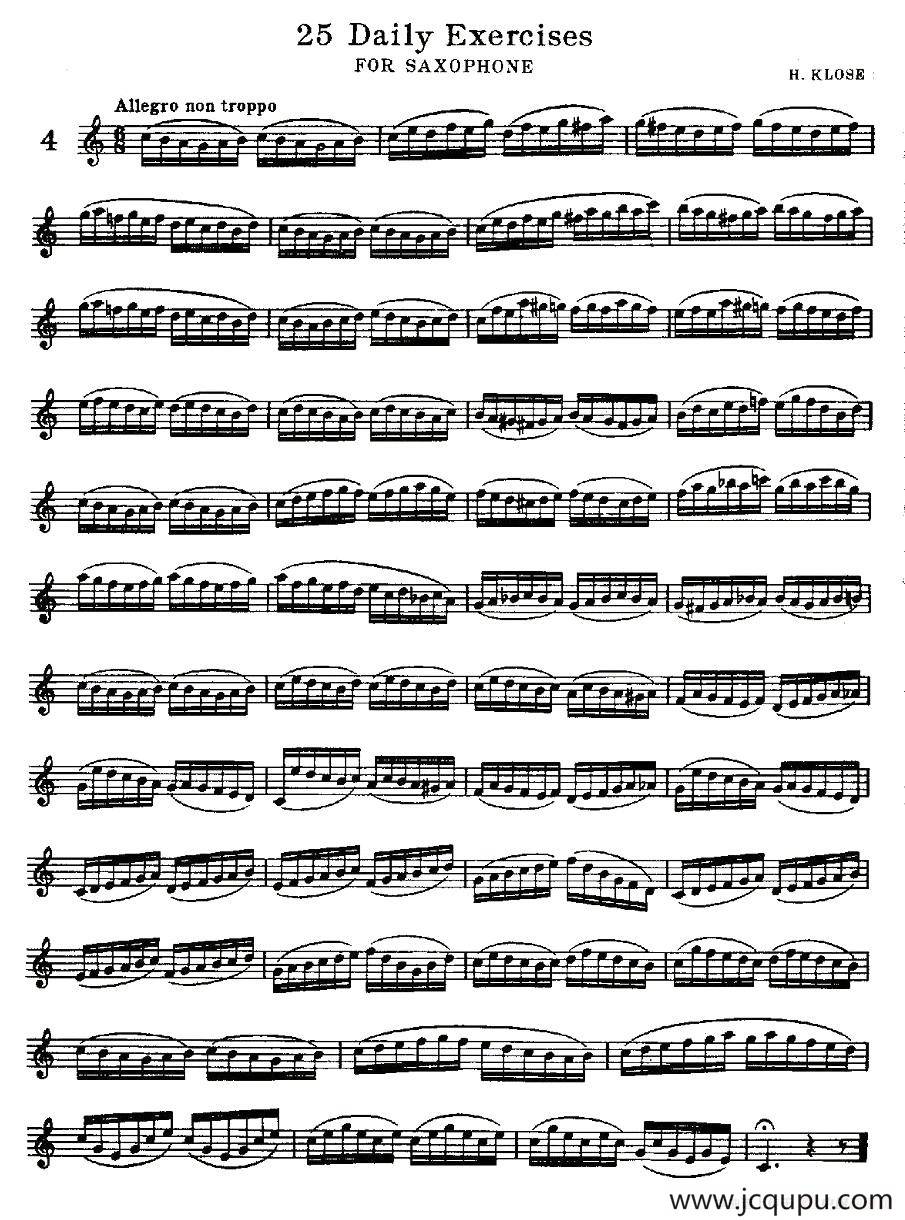 25 Daily Exercises 之4简谱