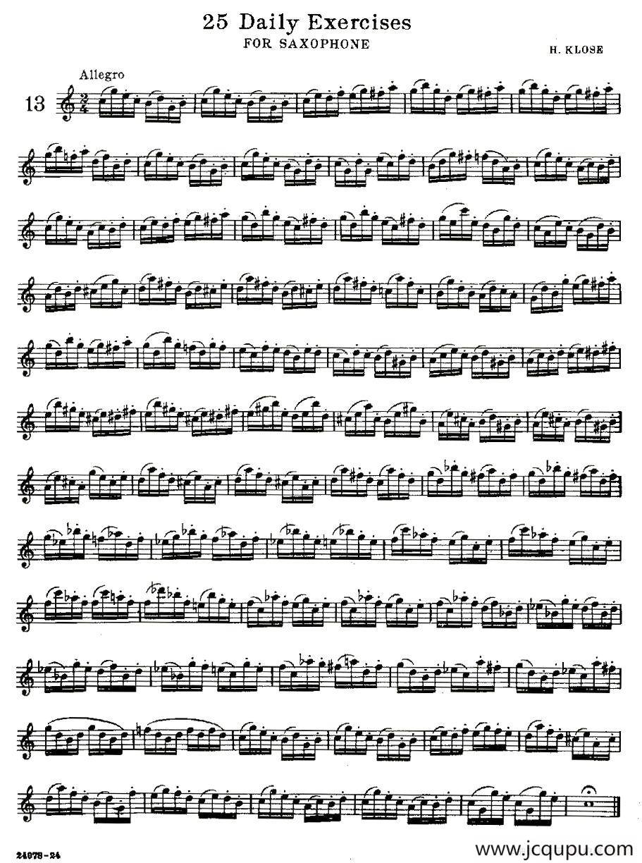 25 Daily Exercises 之13简谱