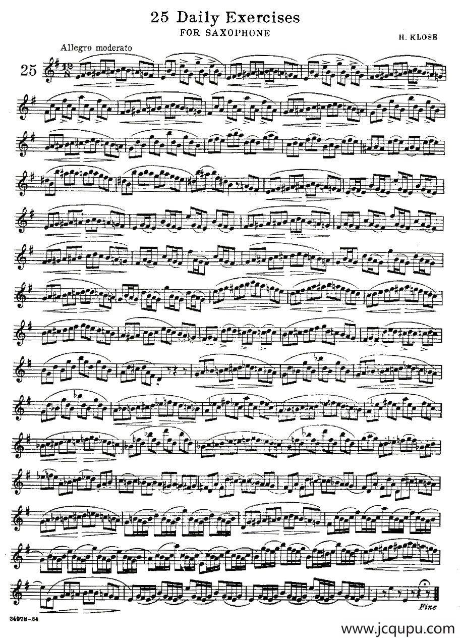 25 Daily Exercises 之25简谱