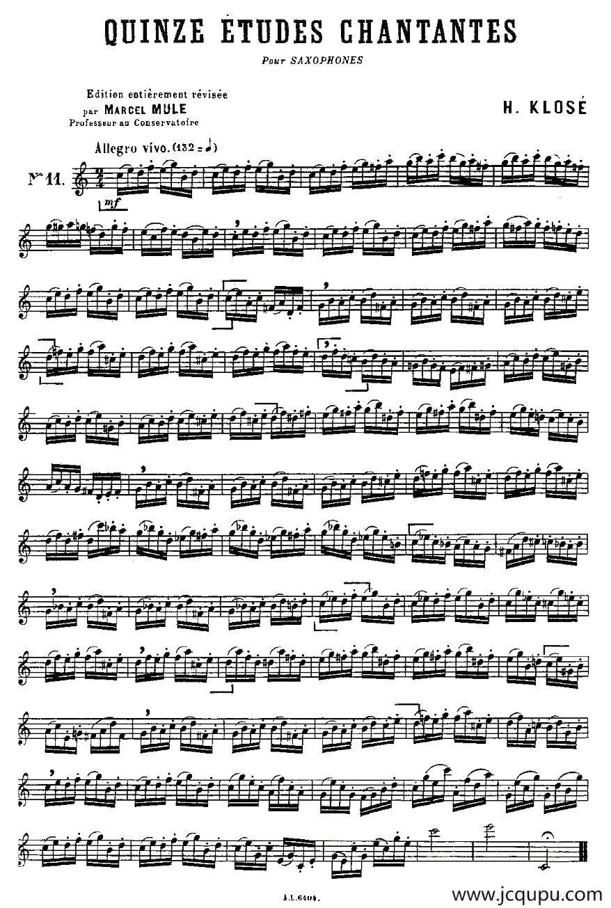 15首如歌的练习曲之11—15简谱