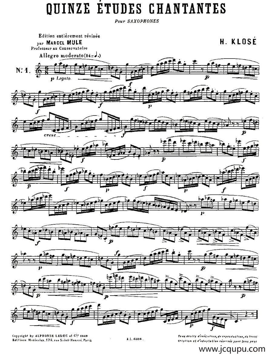 15首如歌的练习曲之1—5简谱