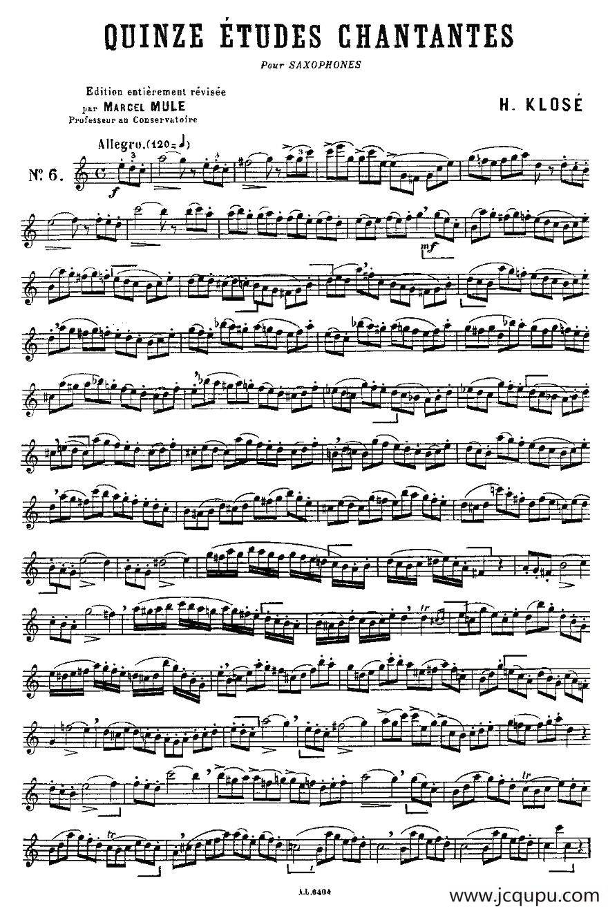 15首如歌的练习曲之6—10简谱