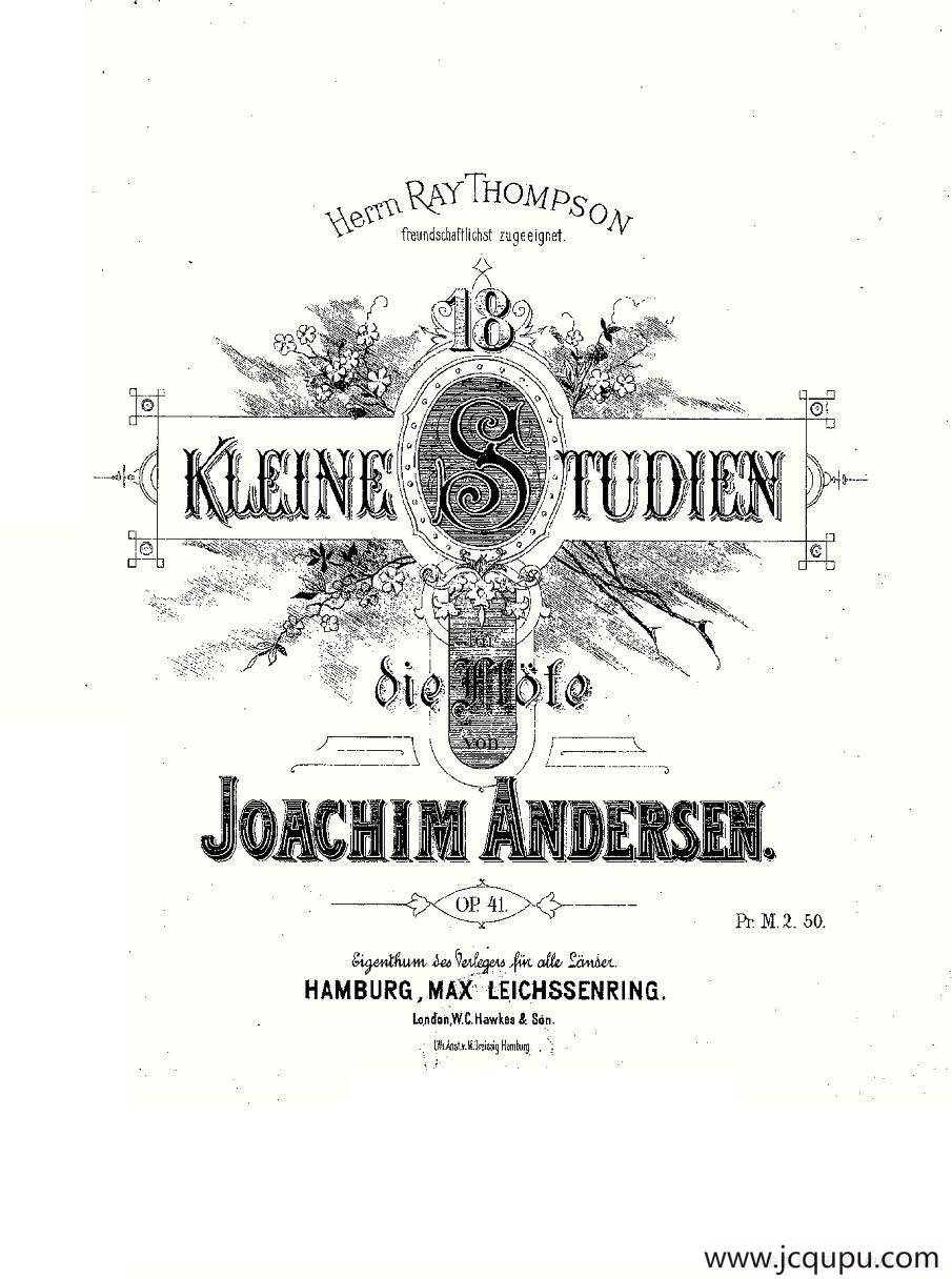 18 kleine Studien.Op.41简谱