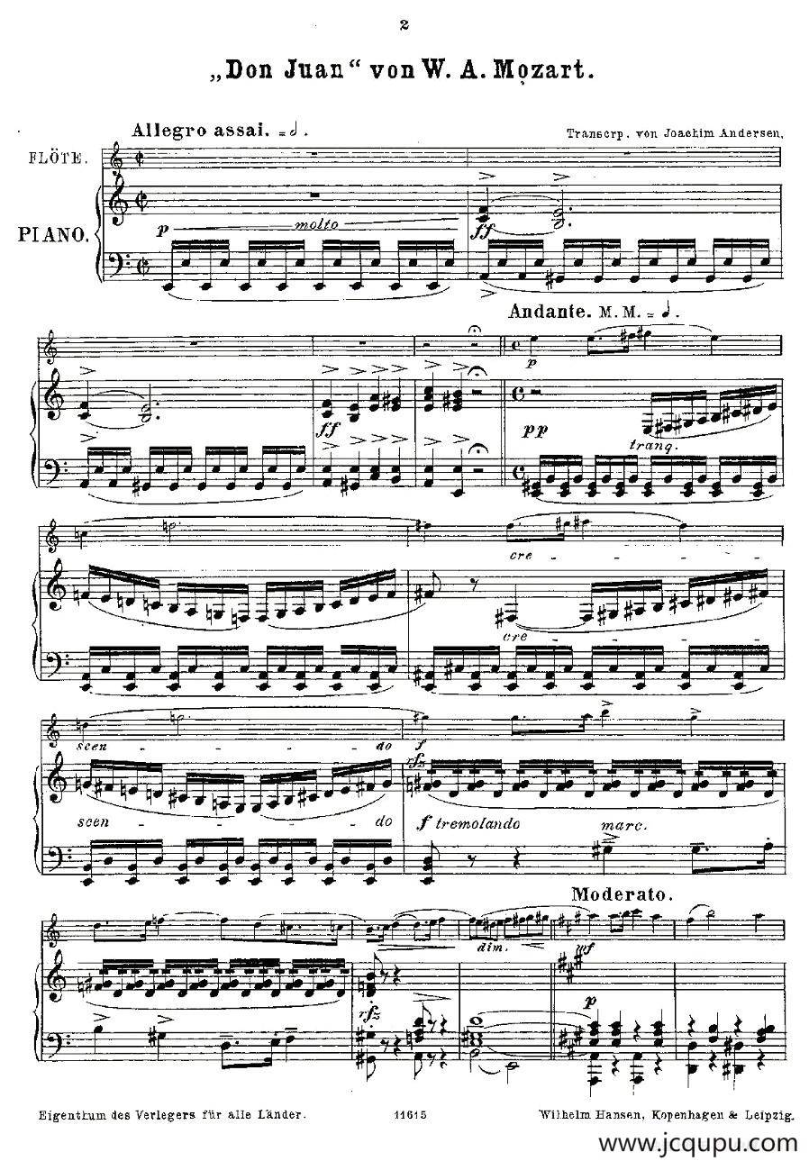 Opern-Transcriptionen.Op.45-5（长笛+钢琴伴奏）简谱