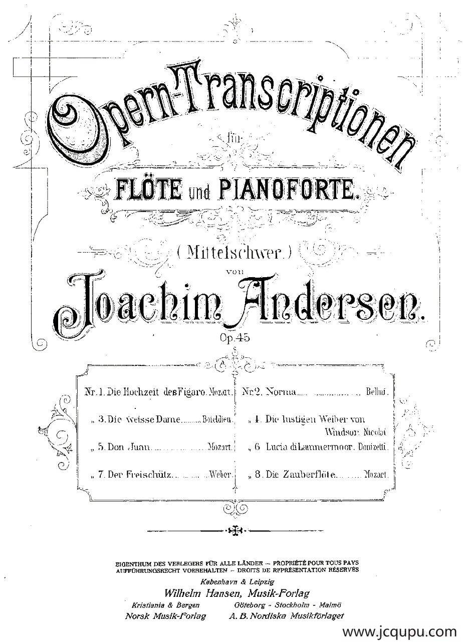 Opern-Transcriptionen.Op.45-2简谱