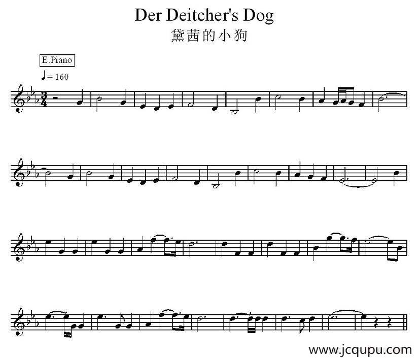 黛西的小狗简谱