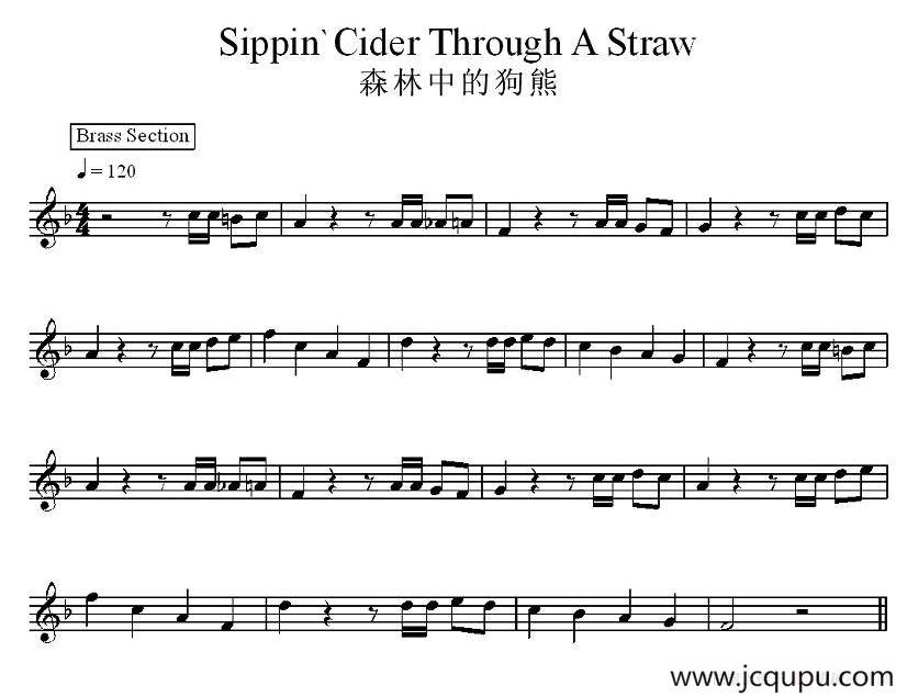 森林中的狗熊简谱